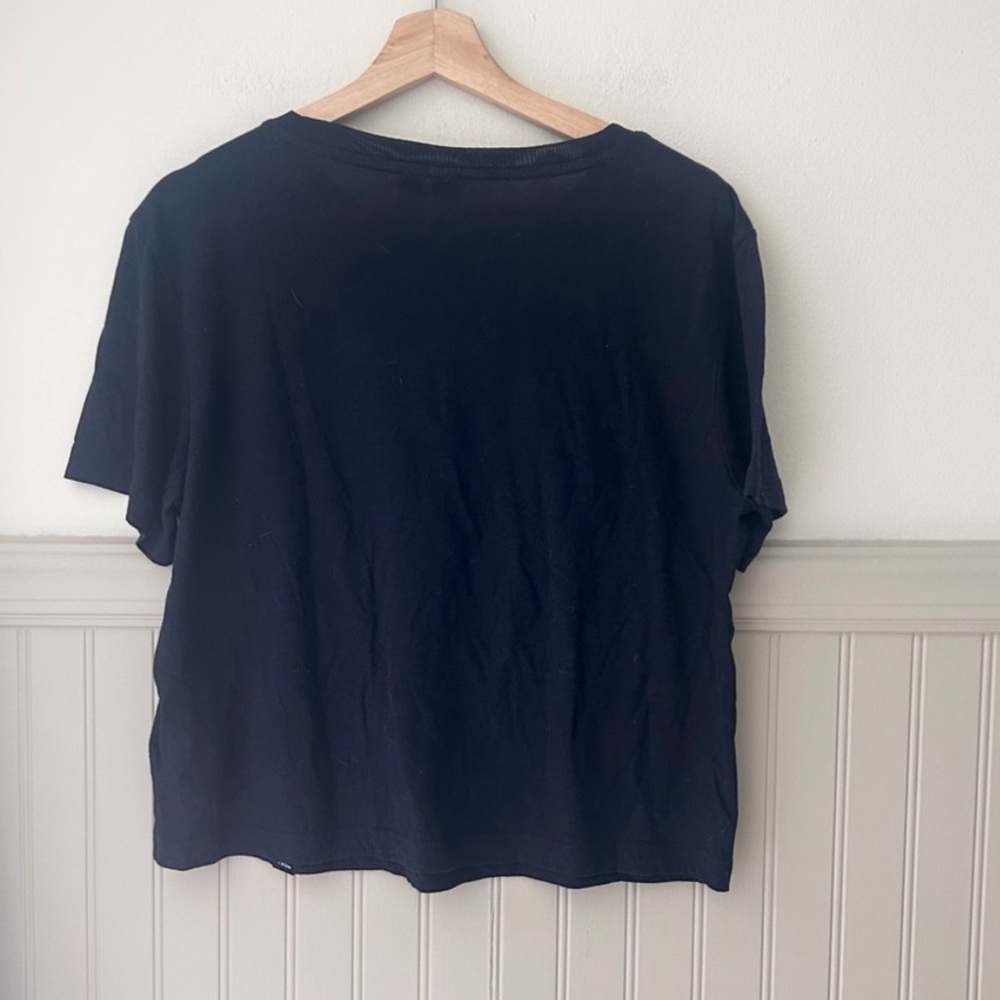 Adidas Size Medium Blue Boxy Graphic Tee - Picture 3 of 3